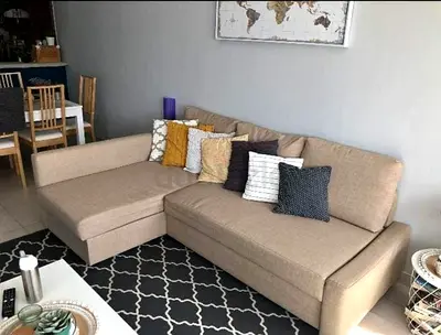 Beige colours sofa bed brand Ikea