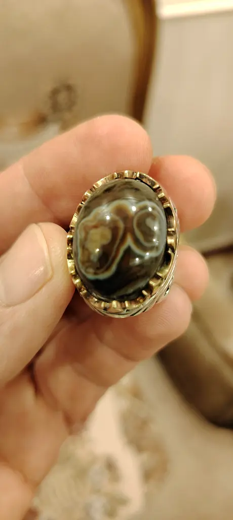 Unique solaimanian silver ring 25 grm