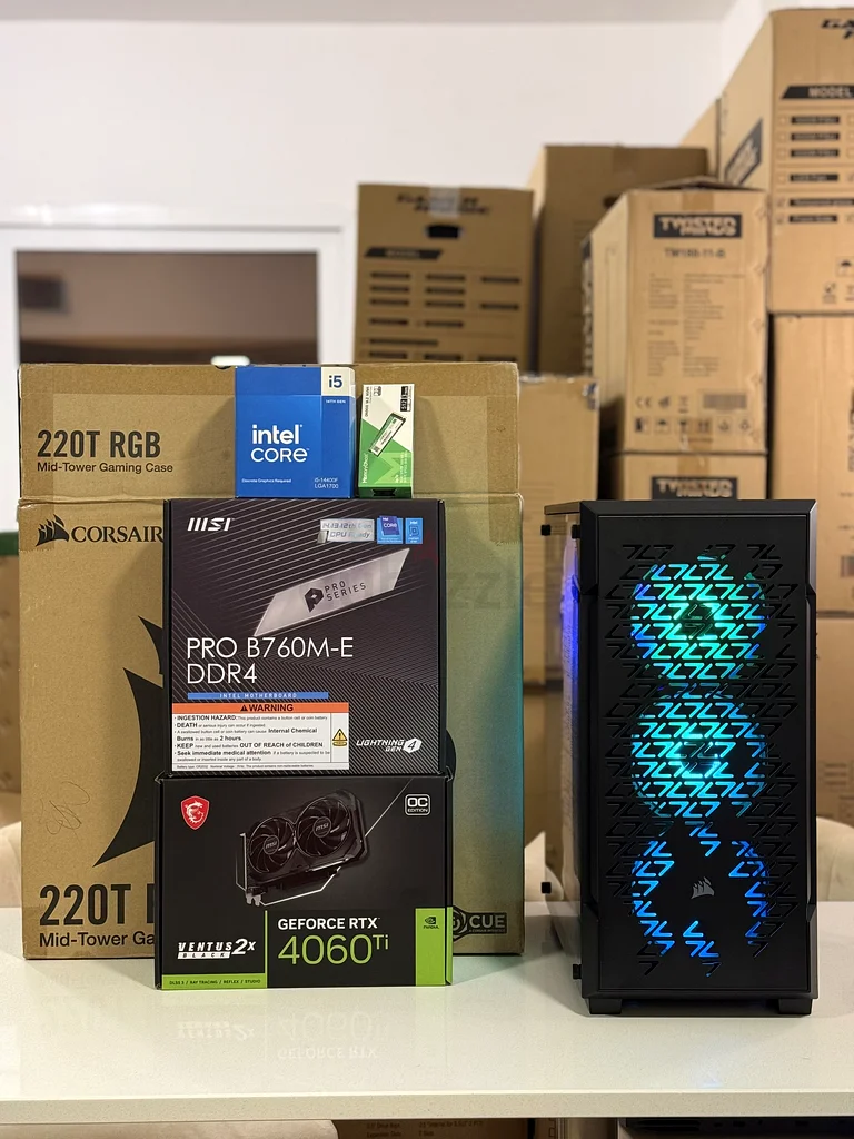 جهاز كمبيوتر ألعاب من الفئة العليا، RTX 4060Ti، إنتل الجيل الرابع عشر62930645796227113