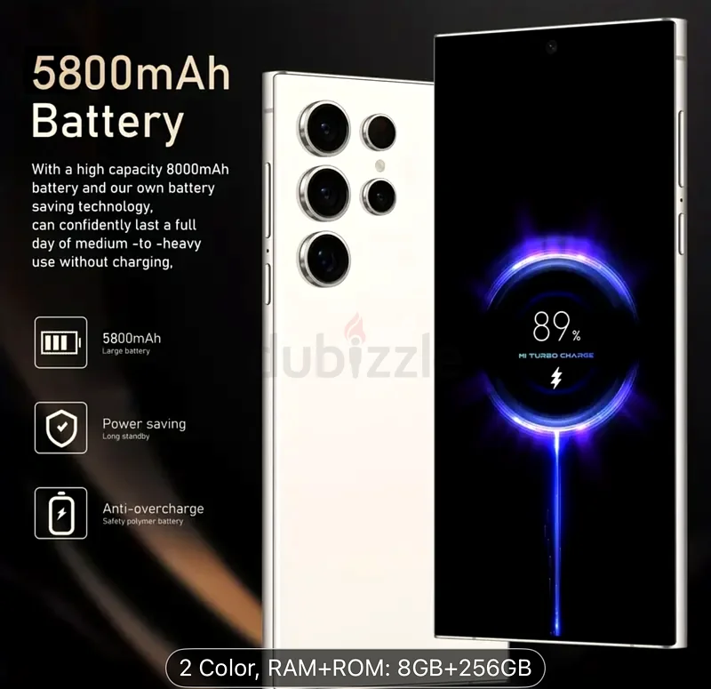 8+256GB|13MP+50MP|6800mAh, smartphone, globally unlocked, 4G, 17.27cm display, complete accessories:63212894305410111