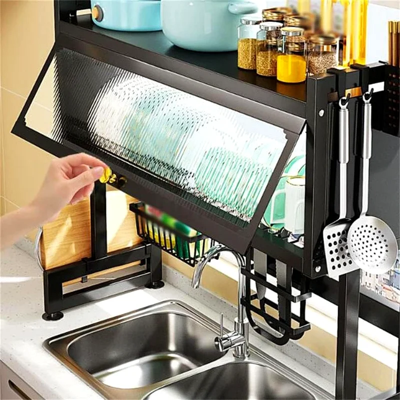 Kitchen Sink Shelf With Cabinet Door63187693822081111
