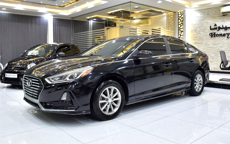 EXCELLENT DEAL for our Hyundai Sonata (2018 Model) in Black Color, American Specs63150946379139111