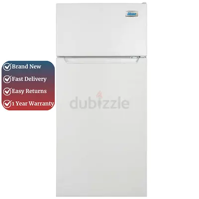 Ugine Mini Refrigerator 2 Doors, 112L White - 1 Year Warranty