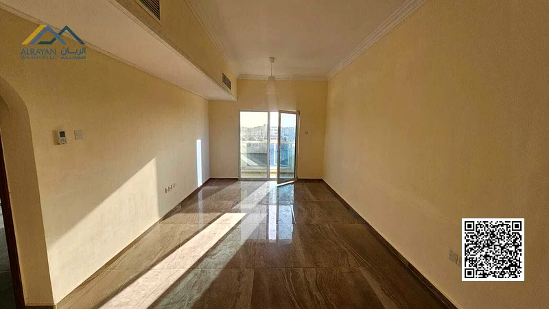 Apartment consisting of a room, a hall, and a balcony in the Al-Muwaihat 1 area, central air conditioning, and spacious areas62868793243010111