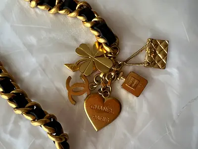 Chanel belt with charms