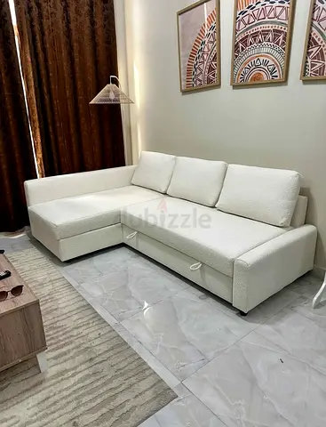 L shape sofa bed with storage
