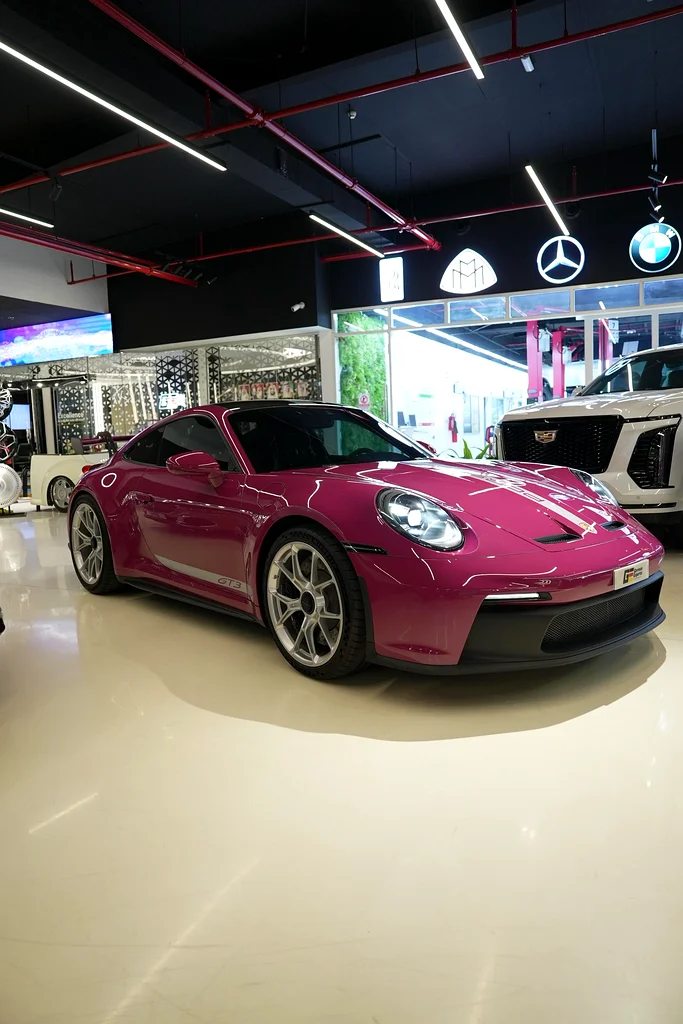2023 بورش 911 جي تي 3 - ضمان معتمد لدول مجلس التعاون الخليجي - لون روبي ستار نيو - مغطاة بالكامل بطبقة واقية (PPF)63231637936897111