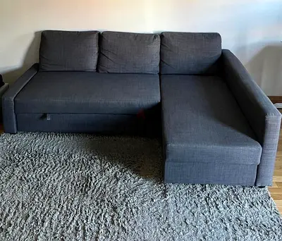 L sofa bed with storage