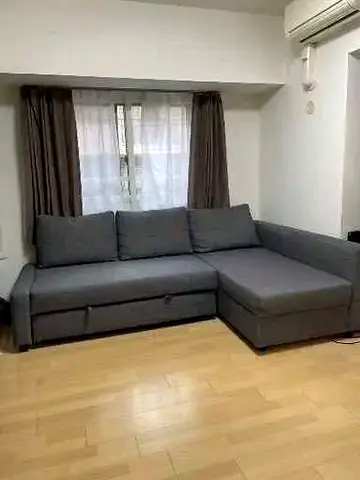 Grey sofa bed