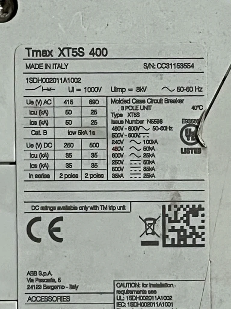 مقصورة دارة ABB Tmax XT5S 40063258659617665111