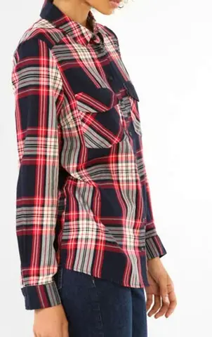 Girls Plaid Shirt, Large