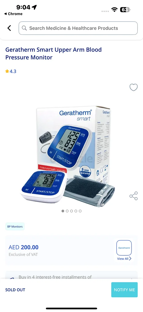 GERATHERM Blood Pressure Monitor63262388815491111