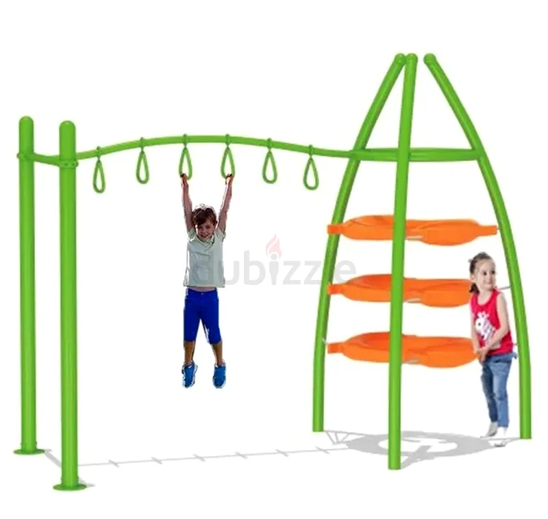 Kids Gym With Trapeze Swing Bars Playset63264591170689111