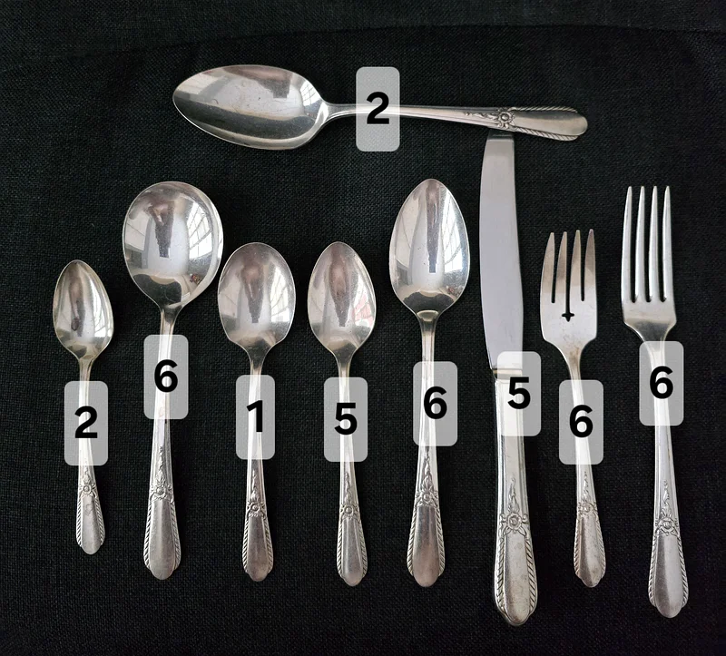 Vintage Oneida Silver Plated Cutlery Set for 663215872785794114