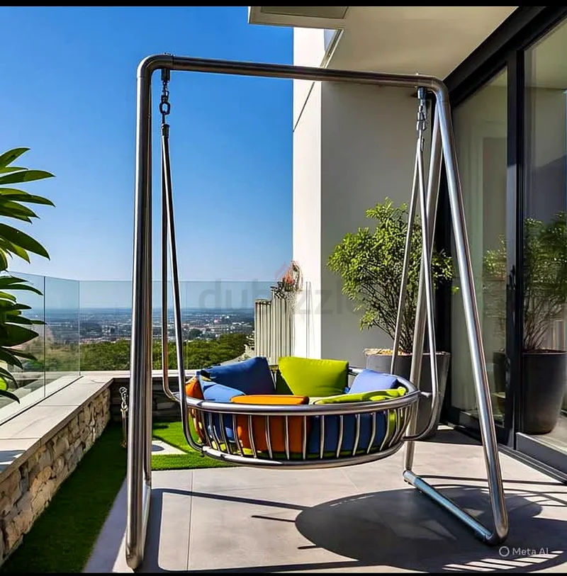 Stylish Outdoor Steel/Aluminium Swing Chair for Relaxation63218809831041111