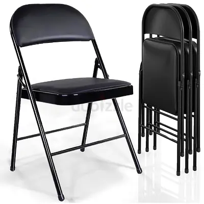 Stylish Black Folding Chair - Perfect for Any Occasion!