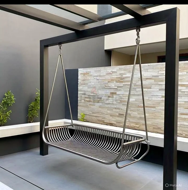 Stylish Outdoor Steel/Aluminium Swing Chair for Relaxation63218809831041112