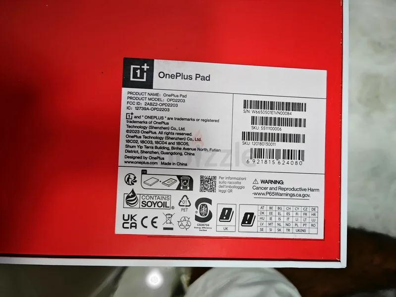 OnePlus Pad 8GB 128GB Tablet /With OnePlusMagnetic Keyboard Green Brand New Never Used63221851889795114