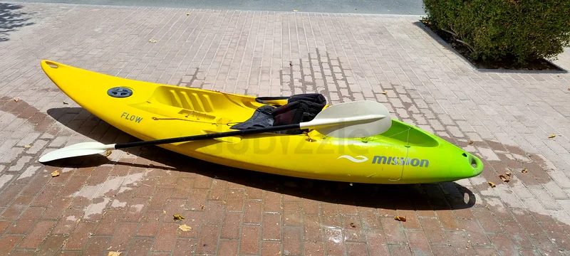 Mission Flow kayak and paddle632351099230741122