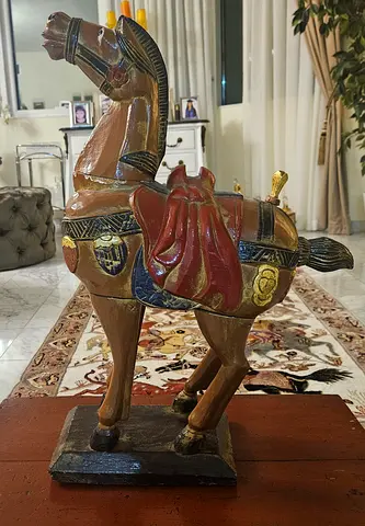 Thai horse in wood