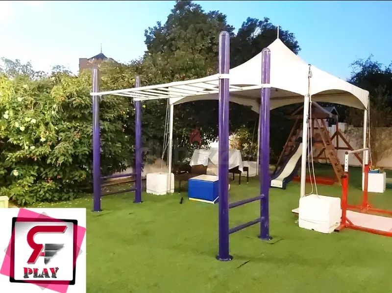 Outdoors Jump Swing Monkey Bars Metal Playset632640856938271117
