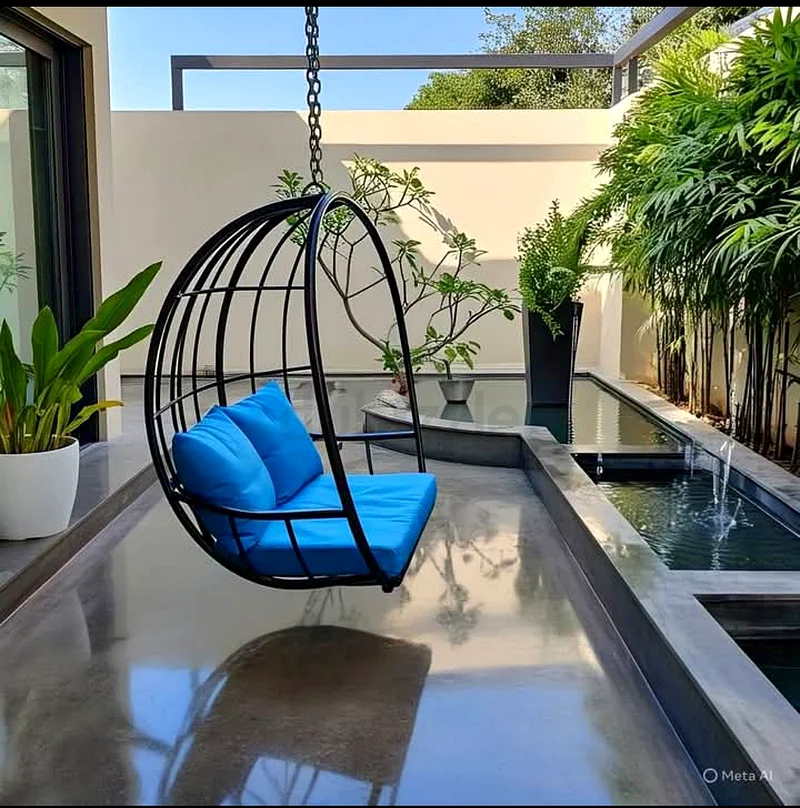 Stylish Outdoor Steel/Aluminium Swing Chair for Relaxation63218809831041113