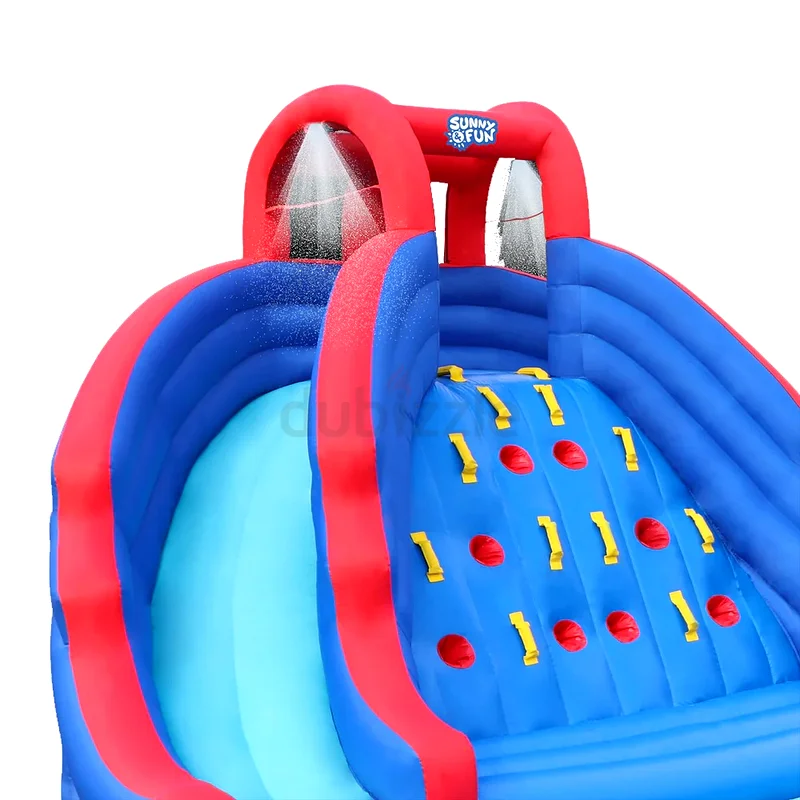 Inflatable Waterfall Park with Climbing Wall and Dual Slides63264085492353111