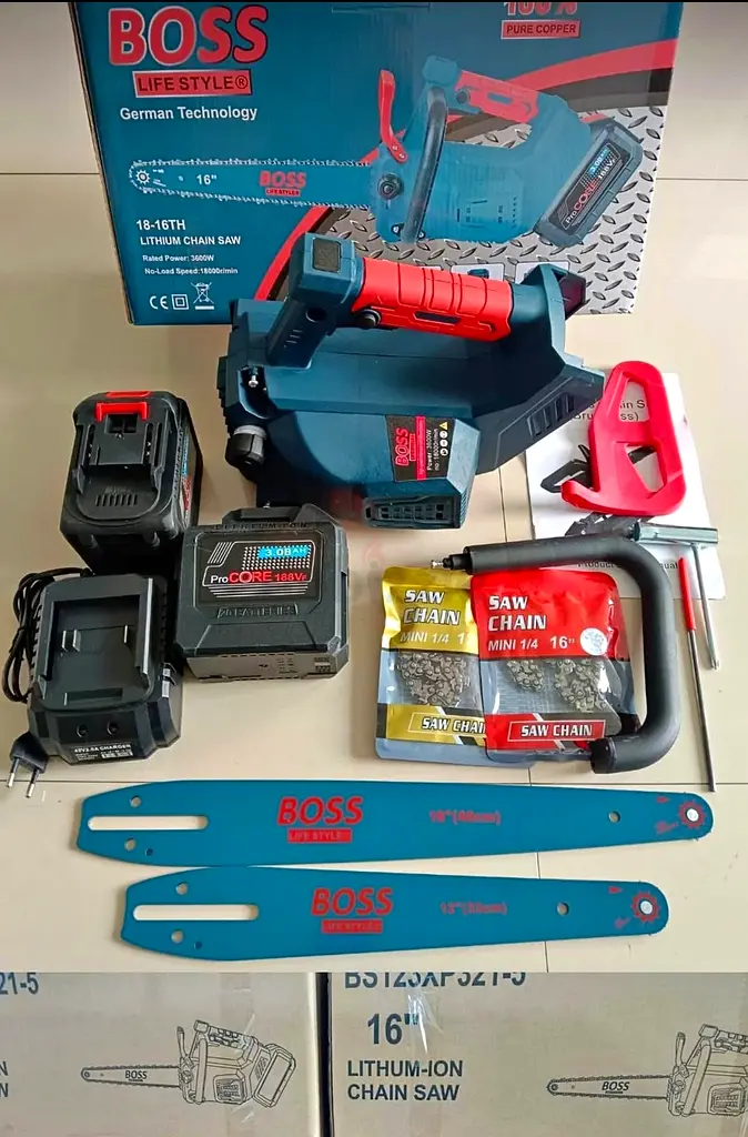 Boss cordless chain Saw 12 +16 inch