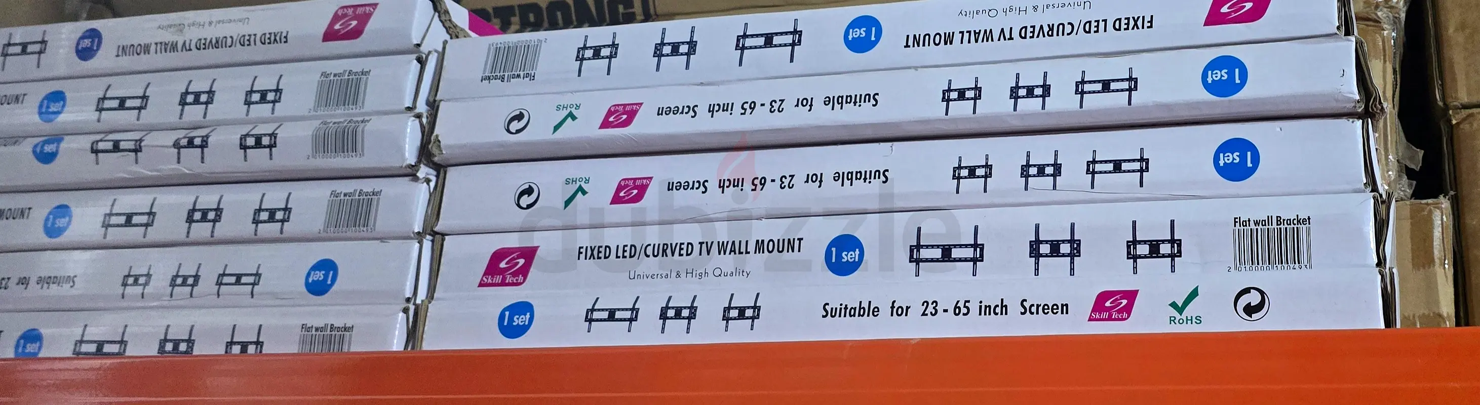 حائط تثبيت ثابت عالي الجودة لشاشات LED التلفزيونية (من 23 إلى 65 بوصة) - حل موفر للمساحة