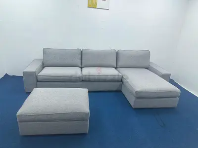 Brand New condition Ikea kivik lshape sofa with footstool