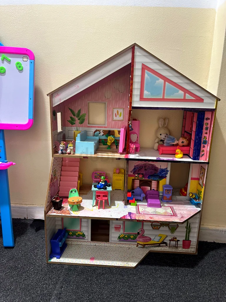 Colorful Wooden Dollhouse63204853765891111