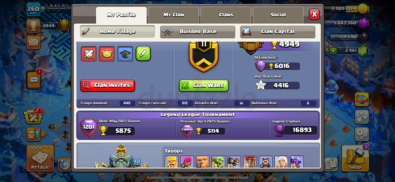 Clash Of Clans Account62935675788417111