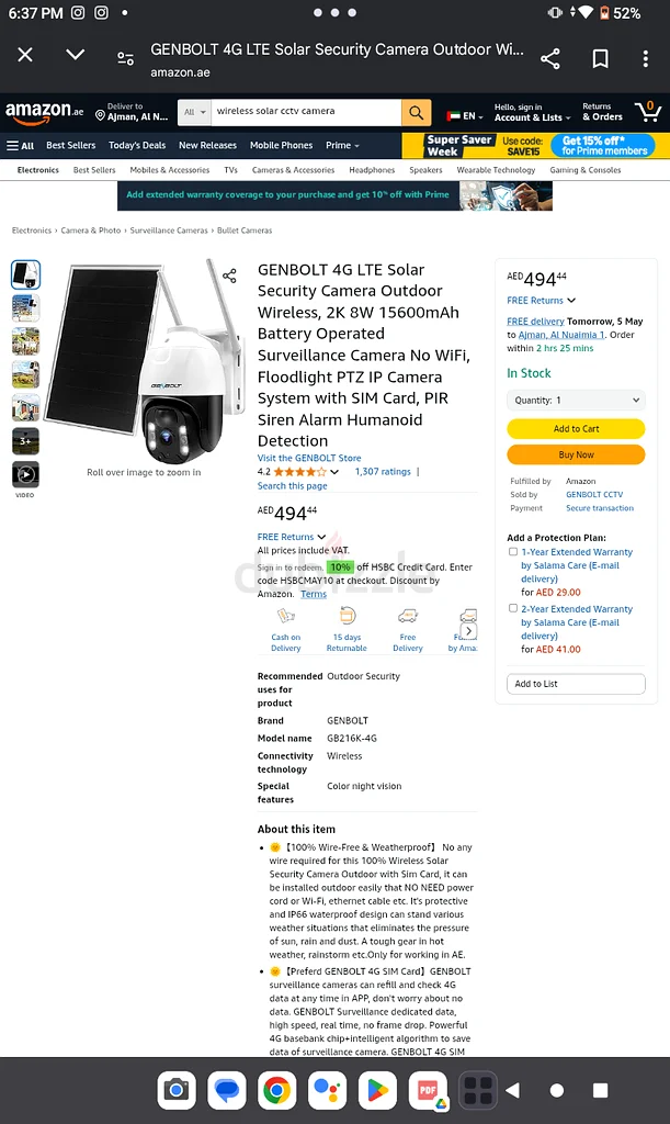High-Quality Genbolt Camera - Perfect for Security Monitoring! (Price negotiatable)63257102818691111
