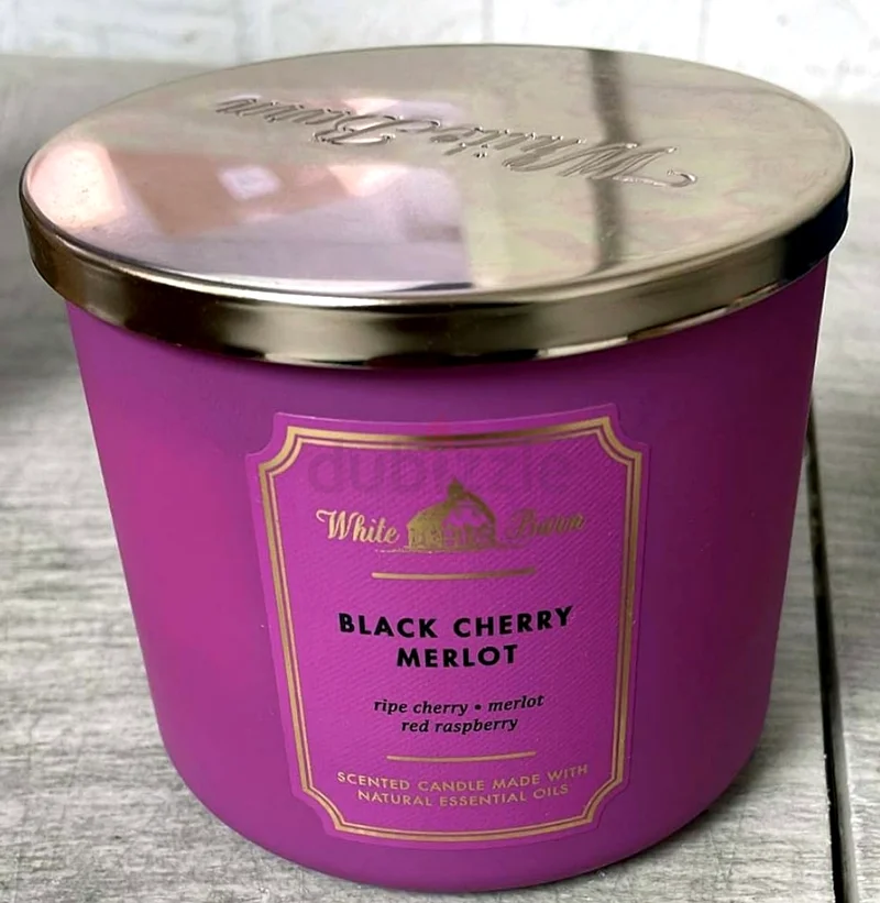 Scented Candle - Black Cherry Merlot for a Cozy Ambiance63189623726466112