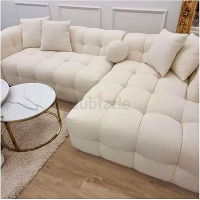 Luxurious White Bubble Sectional Sofa for Sale!