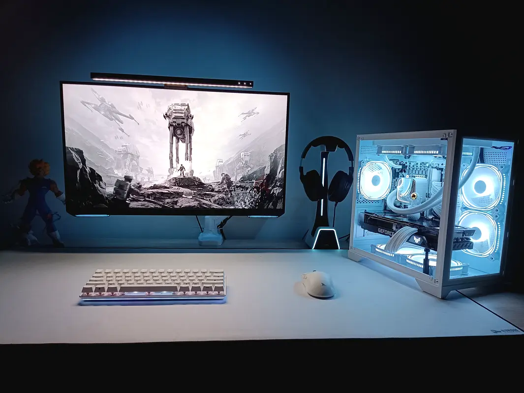 RTX 3080, i5 14th , DDR5 white gaming pc