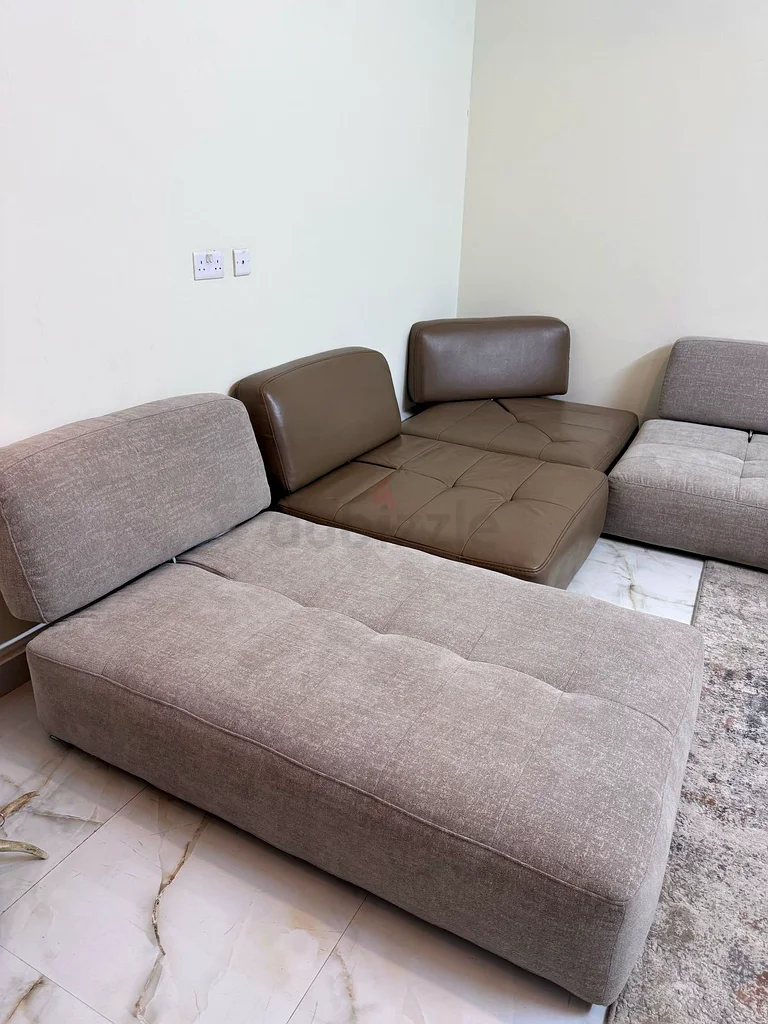 أريكة روش بوبوا ذات الظهر القابل للتعديل وتصميم الزاوية القابل للتغيير62863822118530112