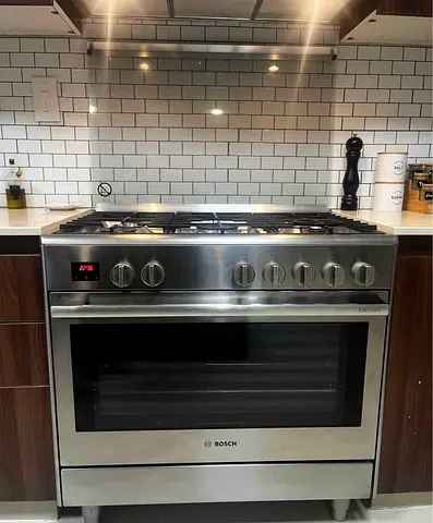 Bosch Series8 Gas Cooker Oven Electric 90cm HSB738357M Stainless Steel