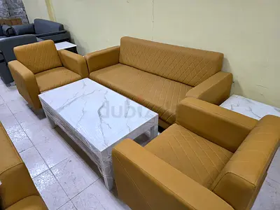 Sofa Set Three Seater and 2 Single Seater