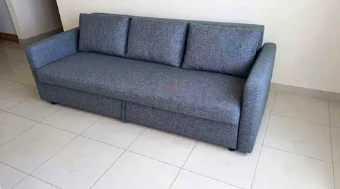 3 seater sofa cum bed with storage