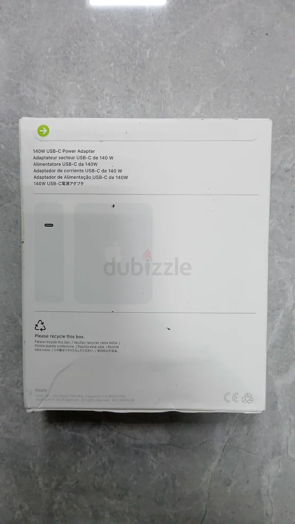 محول طاقة APPLE الجديد بقدرة 140 واط مع منفذ USB-C MW2M3AM/A أبيض63222342580354111