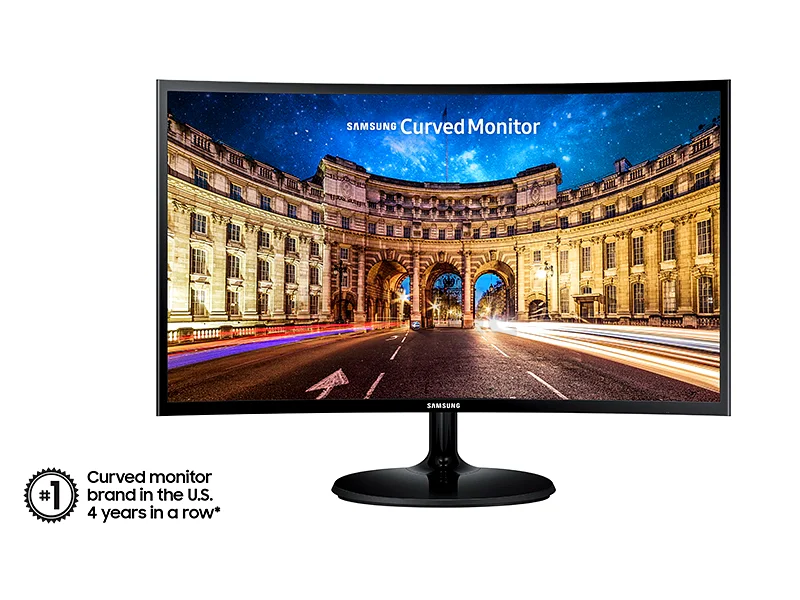 شاشة سامسونج مقاس 27 بوصة CF39 منحنية بزاوية 1800R، لوحة VA، تقنية AMD FreeSync، معدل تحديث 60 هرتز، دقة 1920 × 1080632571197669131126