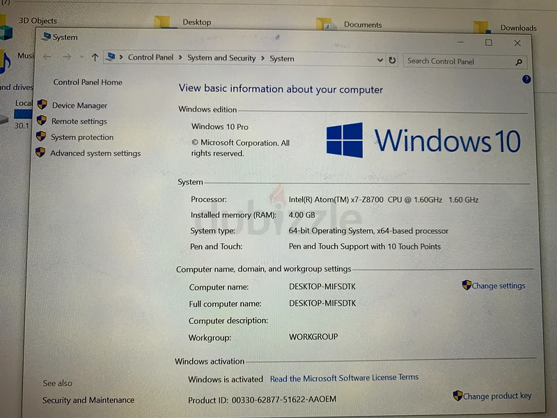 Microsoft Surface 3 Touch Screen 4gb/64gb windows 10 pro63256071469057113