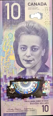 CANADA 10 DOLLAR BANKNOTE 2018
