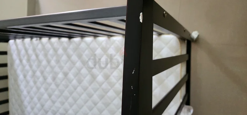Stylish and Comfortable Black Crib with mattress for Your Little One63175287621505114
