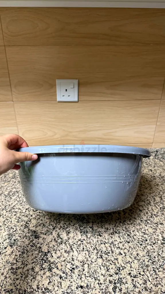 Elegant Grey Plastic Storage Container
