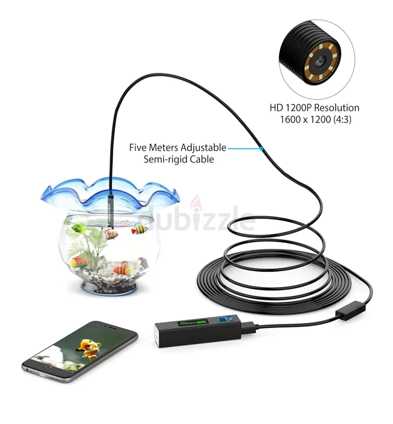 Wireless Snake Camera with Function Stick WiFi Inspection Camera 1200P HD Endoscope63260217570561111