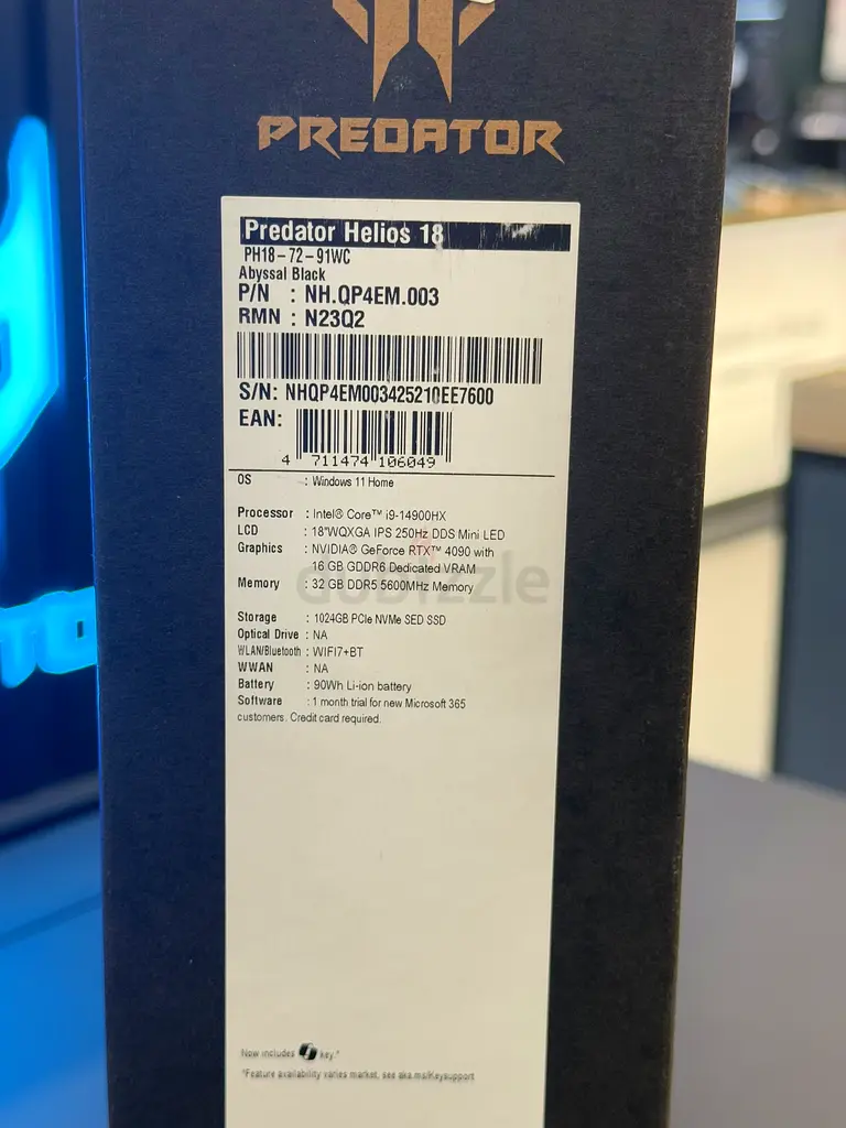 Acer Predator Helios 1863255526827777111