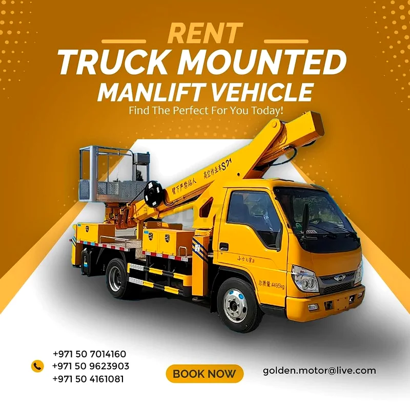 Man Lift Rental With/Without Driver and Operator for Hourly, Daily, weekly, Monthly Service62929664739458111