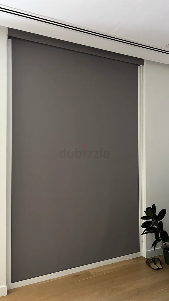 ستائر رمادية 2x مع نظام منع دخول الضوء: عرض 200 سم وارتفاع 300 سم63221343580803113
